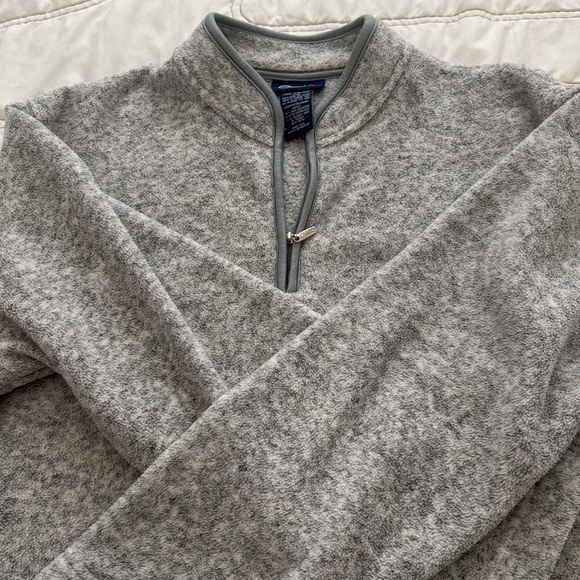 Catalina 1/4 Zip Pullover Fleece Heather Grey Size XL 16/18 100% Spun Polyester - Picture 9 of 9